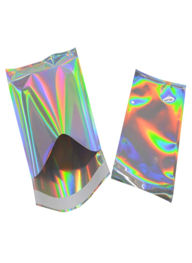 PABCK 100 Pack 4.5×6.5+1.57 inch Holographic Metallic Poly Mailers Self Sealing Packaging Foil Glitter Bags Shipping Envelopes Mailing Storage Pouches for Shipping Packaging - Image 1